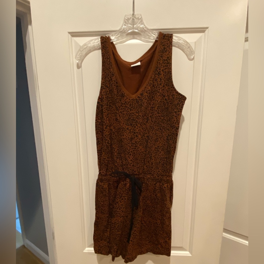 Cheetah print romper